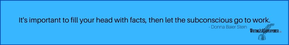 Copywriting Fill Your Head with Facts