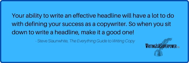 Free Copywriting Course Steve Slaunwhite Quote