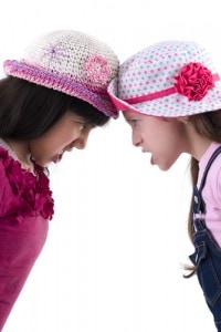 Two Girls in Quarrel